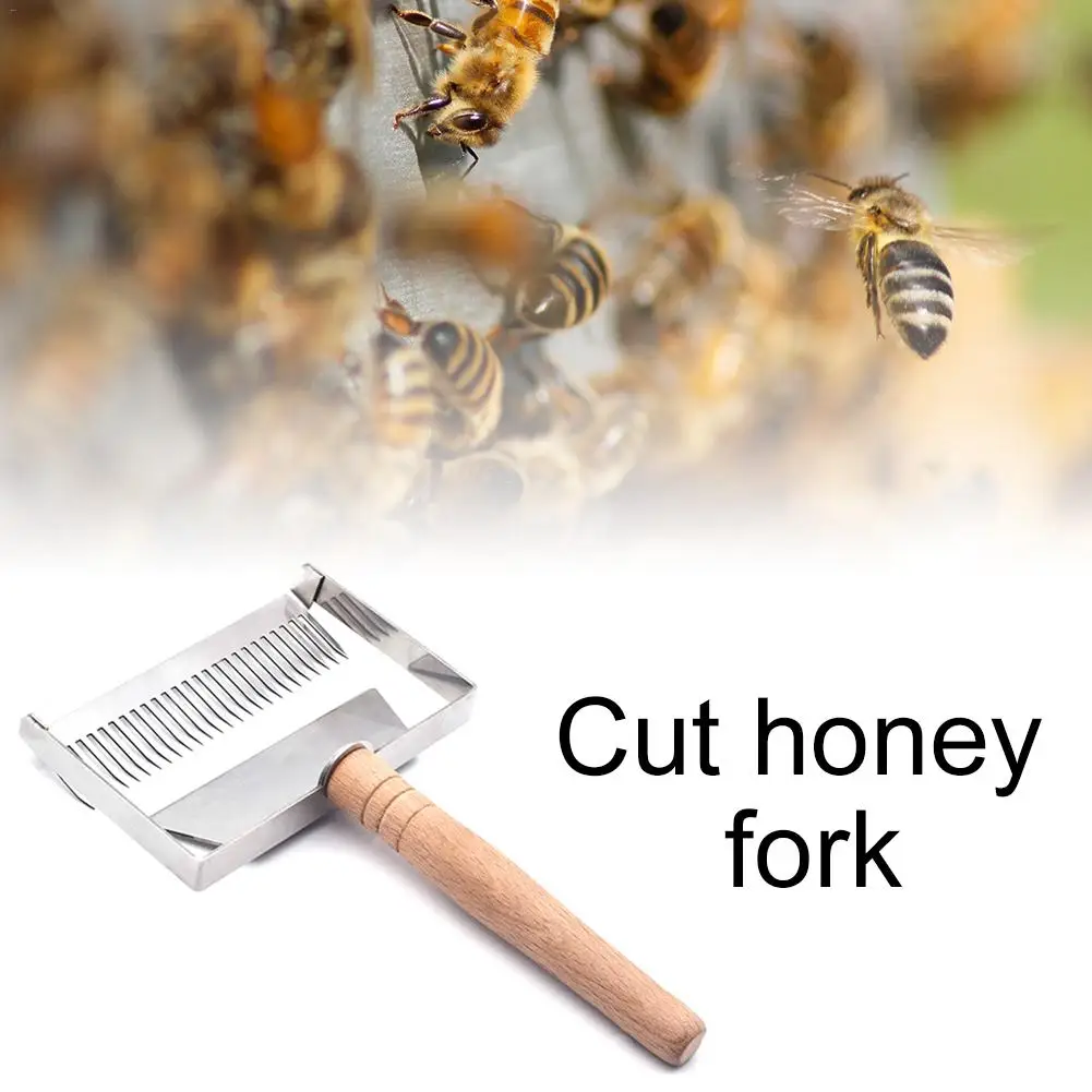 

Stainless Steel Needle Honey Cutting 26-pin Widened Balance Honey Fork Beehive Beekeeping Blade Scraper Bee Tool