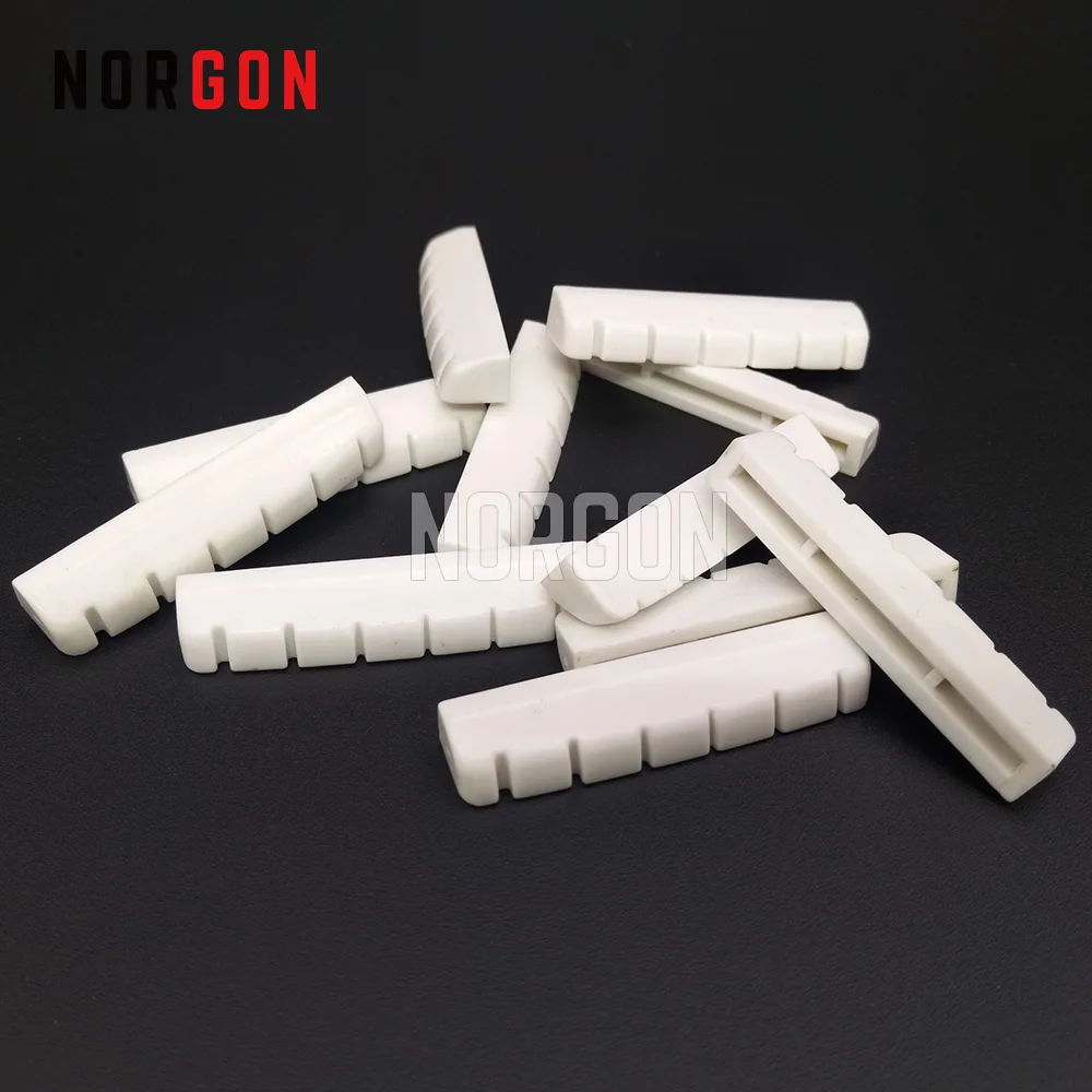 

2pcs Norgon Plastic LP Guitar Nut Upper Guitar Bridge Replacement Parts and Accessories 6-String Music Instrument NUT01 NUT02