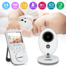 Floureon 2,4 дюймов Беспроводной Радионяня 2,4G видео для контроля уровня сахара в крови с Ночное видение Двусторонняя обратная связь температура дисплея lcd мониторинга