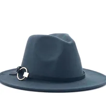 Специальная фетровая шляпа Мужские фетровые шляпы с поясом женские винтажные шляпы Трилби шерстяная шляпа теплая джазовая шапка Femme feutre шляпа Панама