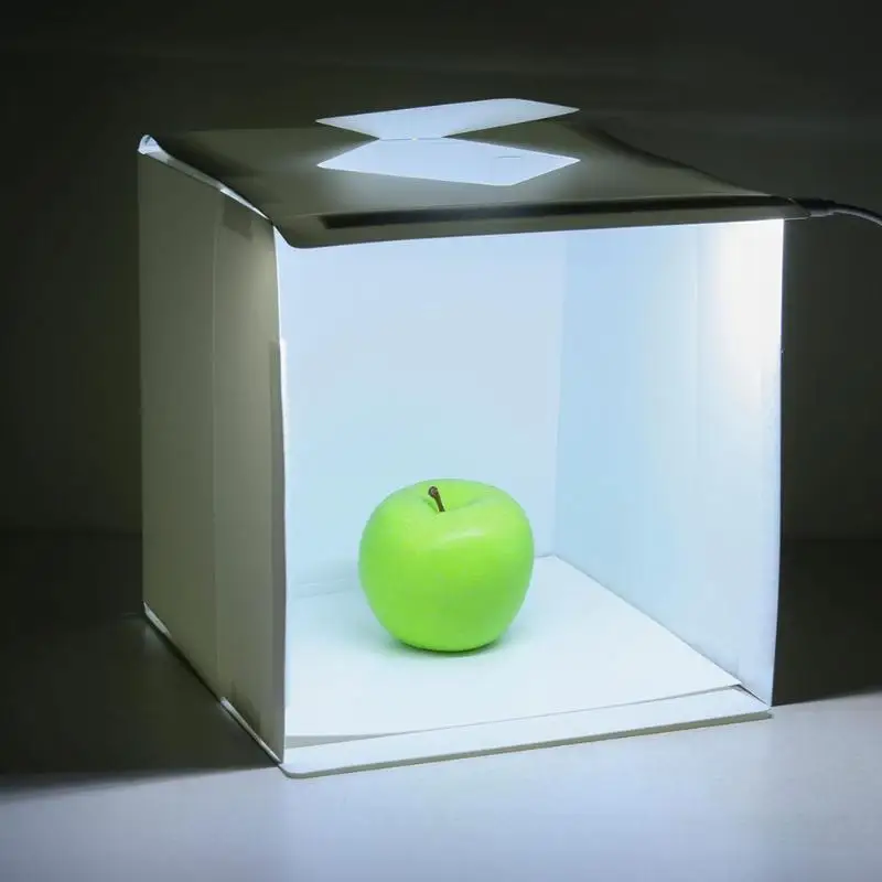 

ALLOYSEED Mini Foldable Studio Photography Lightbox Diffuse Soft Box LED Light Color Background Photo Studio Photography Softbox
