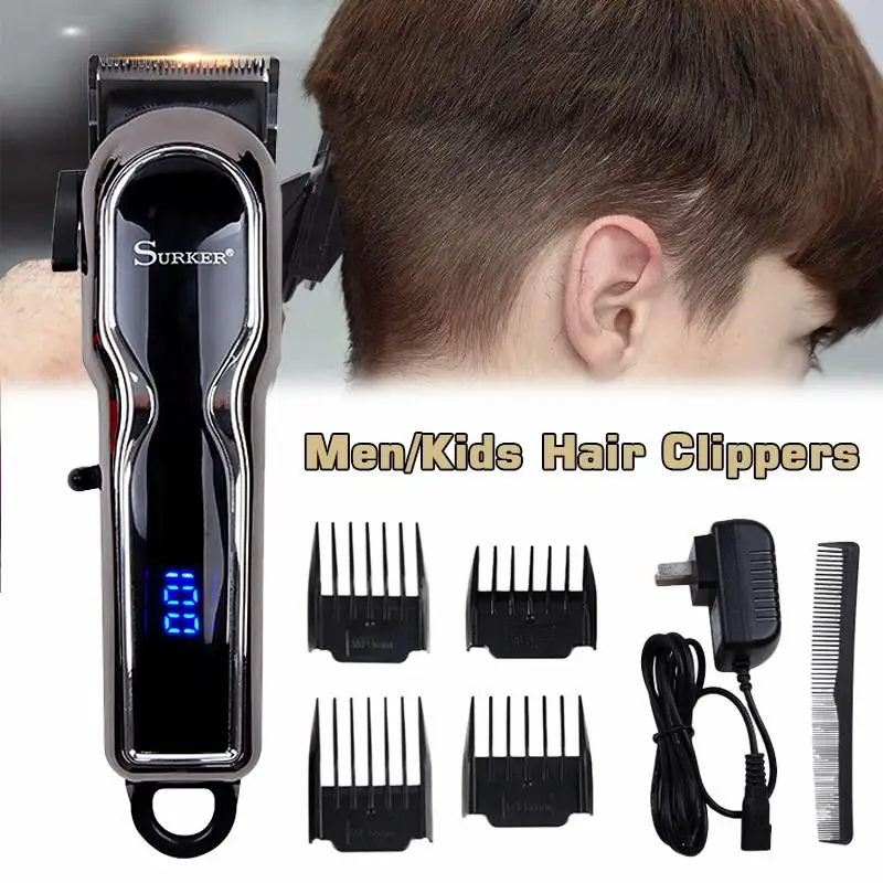 

Newly Cordless Electric Hair Trimmer Clippers Rechargeable Haircut Kit Groomer Shaver Trimmer Men Cutting Machine Beard Barber