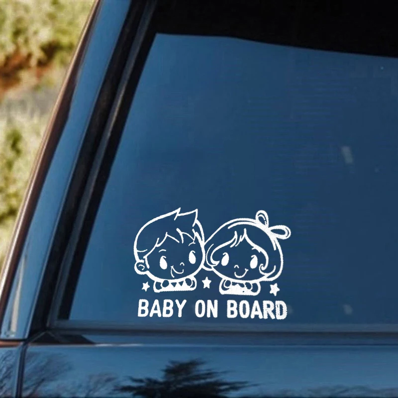 Baby In Car Baby On Board Fun Car Vinyl Sticker Decal Vinyl Bumper Sticker Rear Window Car Sticker