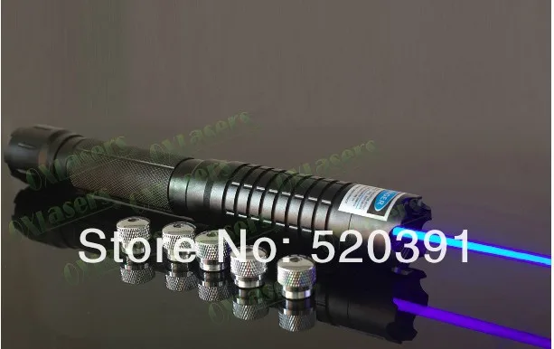 AAA самый мощный 500000 м 500 Вт 450nm синий лазерный указатель фонарик спичка свеча горит