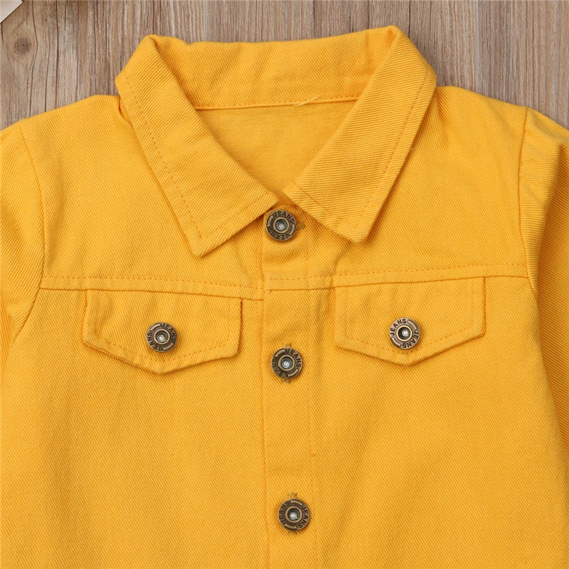 discounted  1-6Years Princess Kids Baby Girls Denim Jacket Button Coat Outerwear Tops Clothes