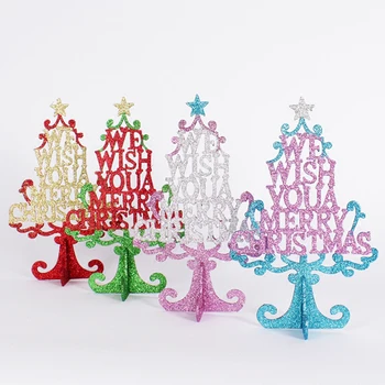 

Christmas Decoration Paper Jewelry Christmas Tree Gift Ornaments Table Desk Decoration New Year's Products
