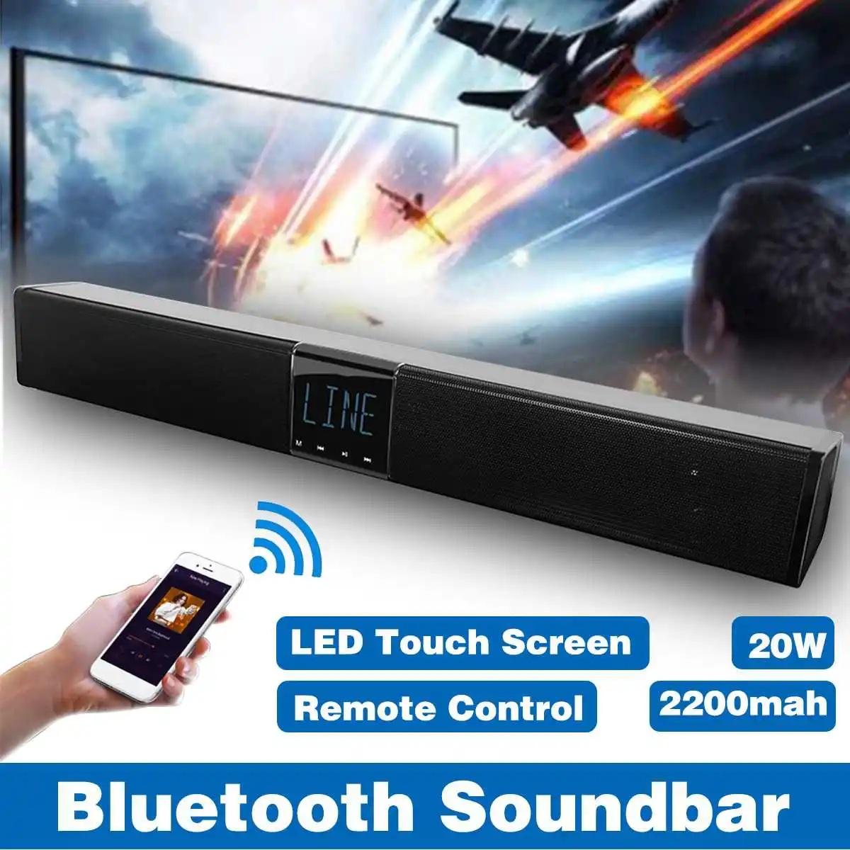 

20W Wireless bluetooth Sound Bar Speaker System Tv Home Theater Soundbar Subwoofer Portable Speaker bluetooth Speakers