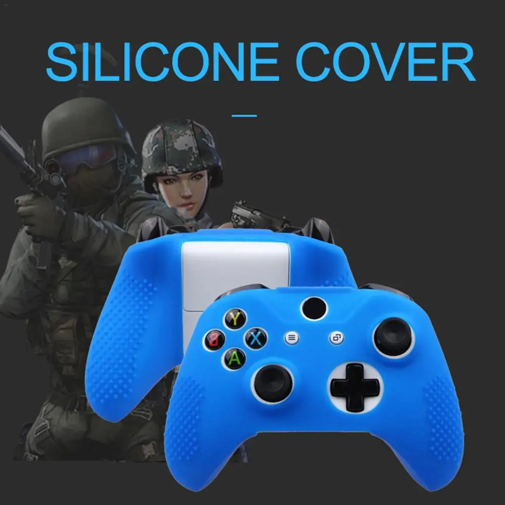 

Rondaful High Quality Studded Anti-slip Silicone Skin Cover Set Forxbox One Slim/xbox One X Slim Controller & Stick Grip Cap