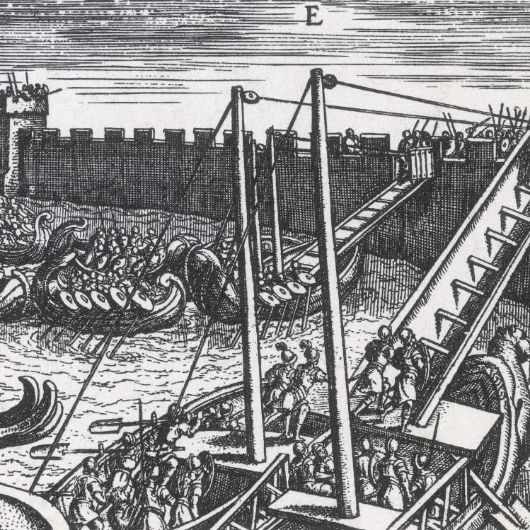 Scaling Ladders Ancient Roman Warfare плакат печать по научному источнику (24x18)|Таблички и знаки| |