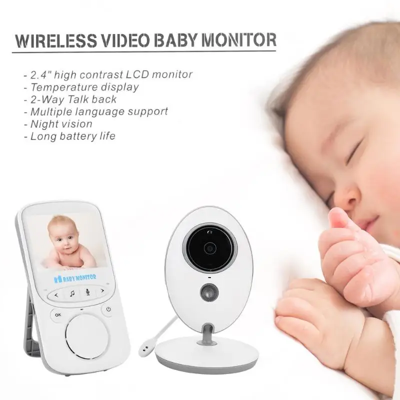 

2.4 inch IR Night Vision 24h Baby Camera Baby Nanny Security Camera Night Vision Temperature Monitoring Wireless Video Color