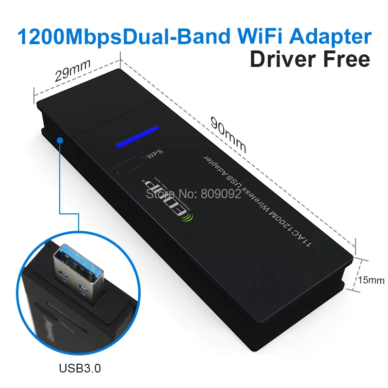 Беспроводной usb wifi адаптер 1200 Мбит/с 2 4/5 ГГц драйвер бесплатно для windows ethernet 3 0 802.11ac