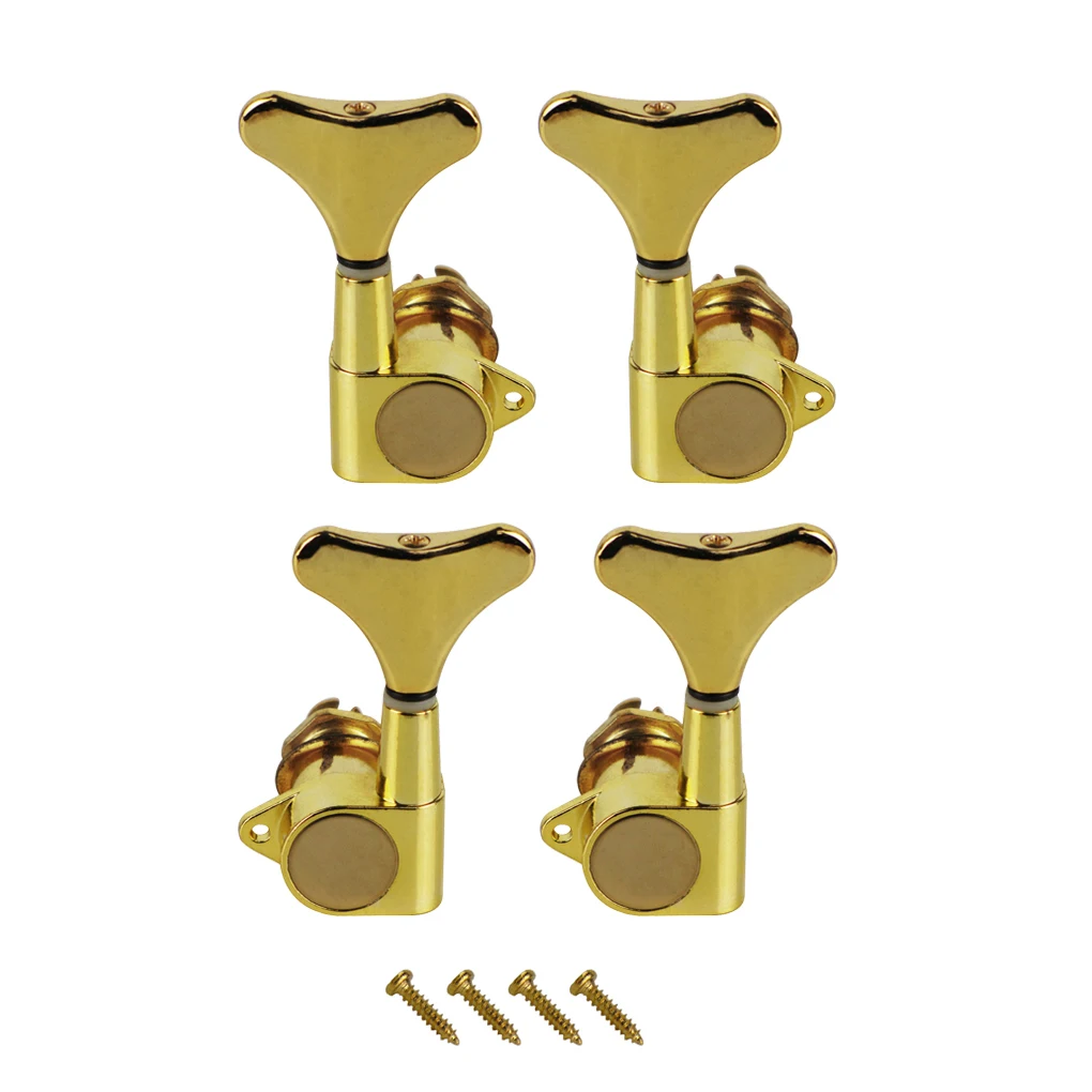 New 4pcs 2 Left 2 Right Sealed Electric Bass Guitar Tuning Pegs Keys