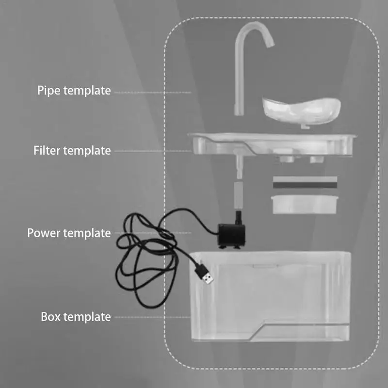 2.6L Pet автоматический диспенсер для воды кошка собака диспенсер для воды интеллектуальный инфракрасный индукционный Электрический питатель воды миска с Filte