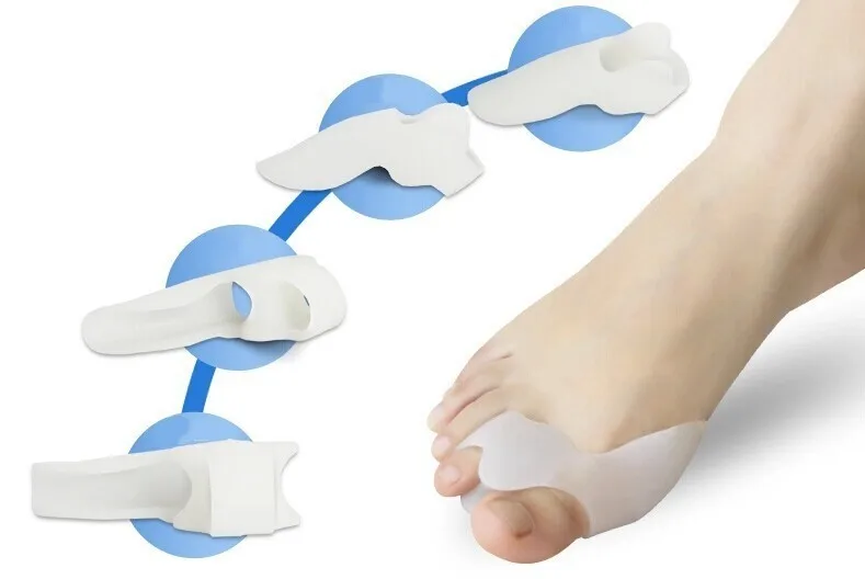 Силиконовый гелевый сепаратор для ног pedicur защита от вальгусной деформации при