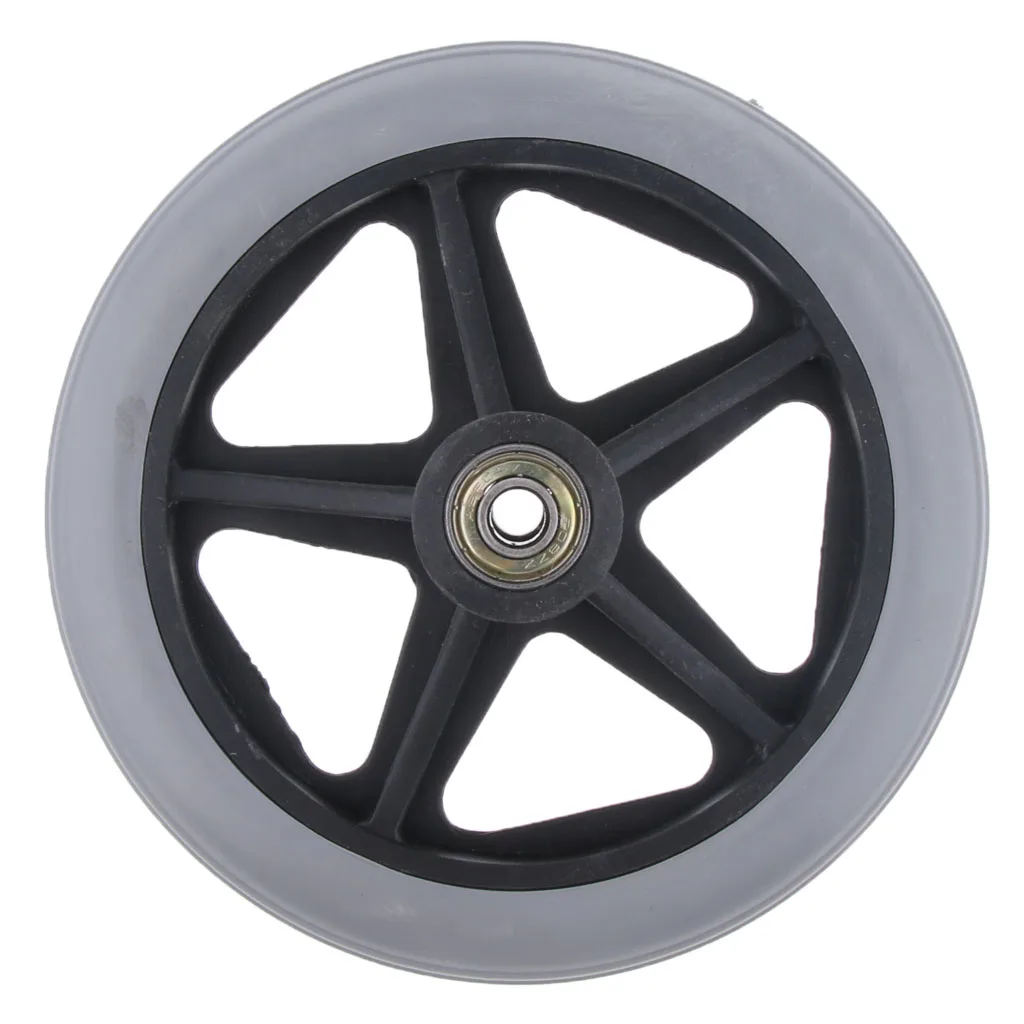 Alloy ABS Wheelchair Front Castor Wheels Replacement Part Tool Gray 6 inch