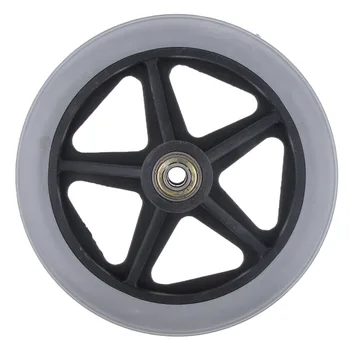 

Alloy ABS Wheelchair Front Castor Wheels Replacement Part Tool Gray 6 inch