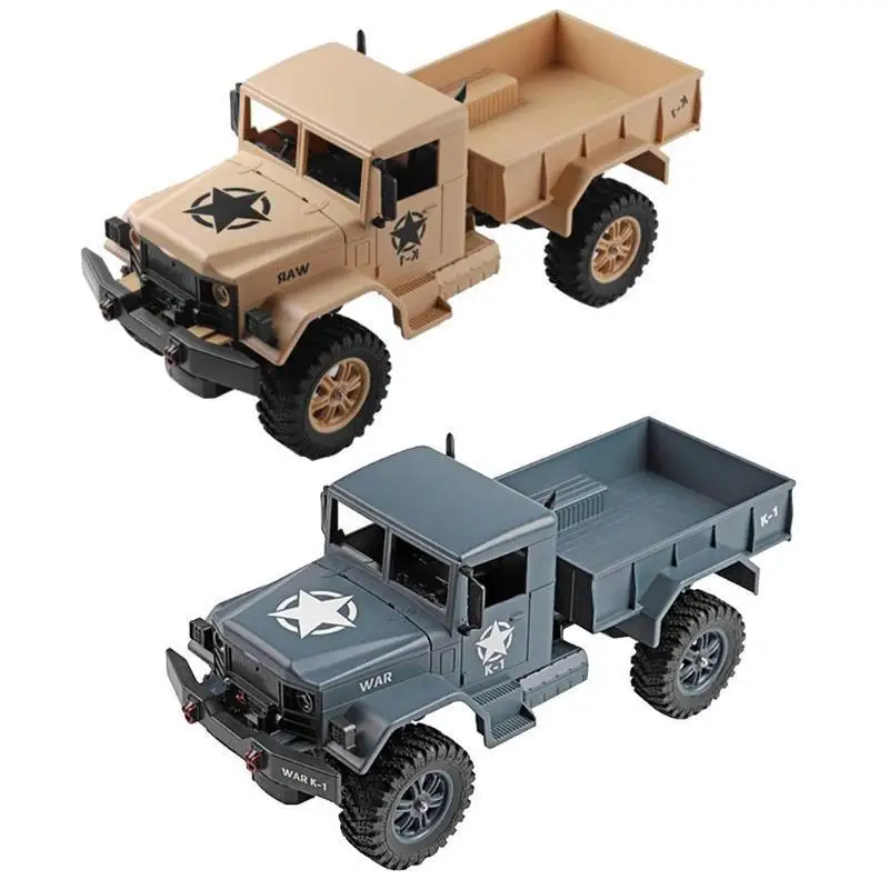 WLtoys 124301 2.4Ghz 1/12 4WD Off-road RC Military Truck Vehicle RC Car Remote Control for Kids Children Toy Gift Present