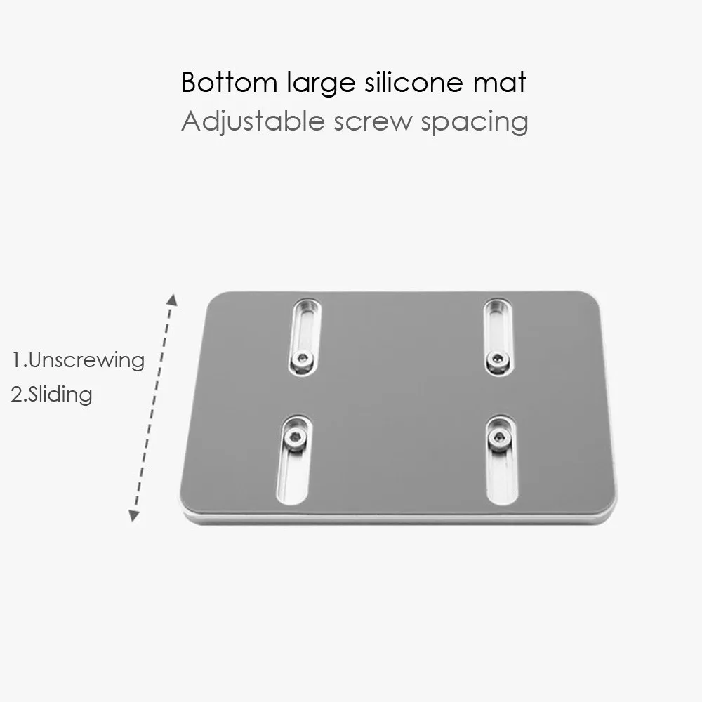 Vertical Adjustable Laptop Stand Desktop Aluminum Alloy Notebook Holder For Macbook Air Pro Su