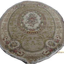 Топ Мода Tapete детали ручной вязки толстый плюшевый ковер savonnery Сделано на заказ SV590 F048 6X9 Круглый gc85savyg28