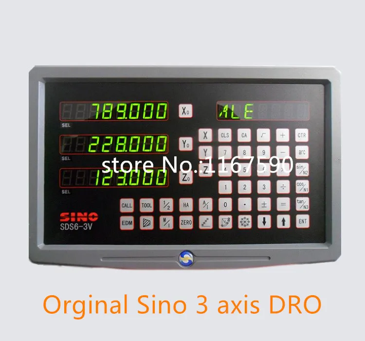 DRO Sino SDS6 3V 3 оси масштаб KA500 570 320 220 все весы разрешения 1мкм|Приборы для измерения