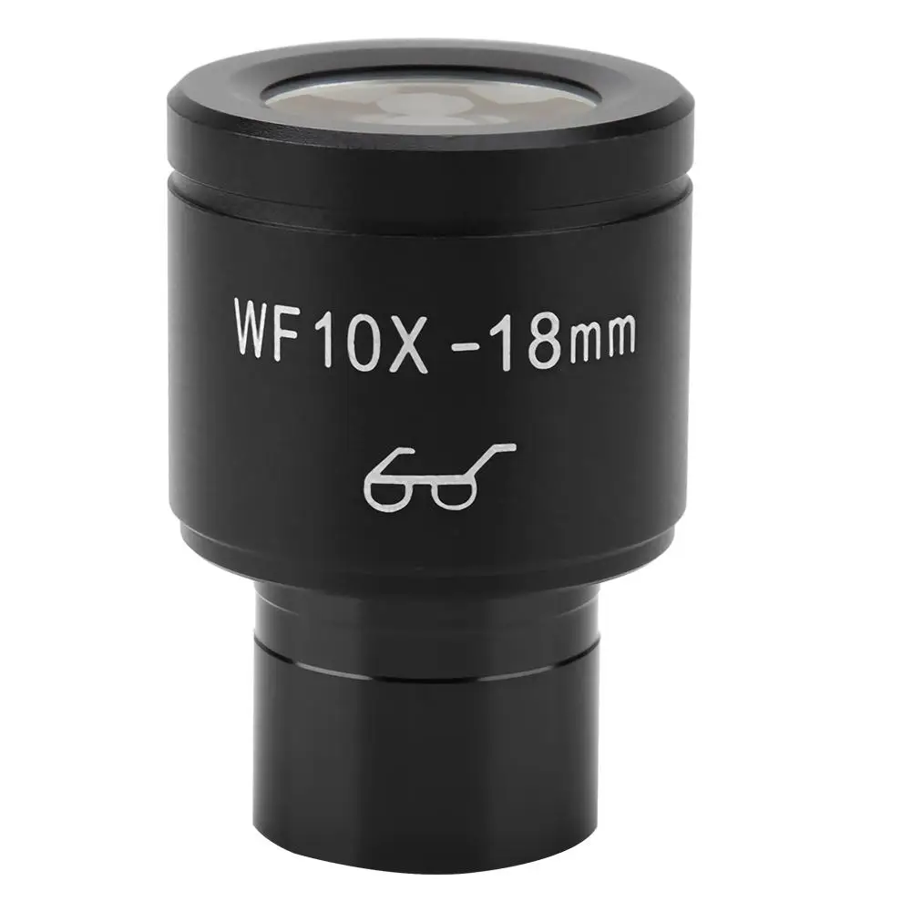 WF10X/18 мм Биологический микроскоп широкий угол Высота окуляр Объектив Микроскоп часть 23,2 мм черный