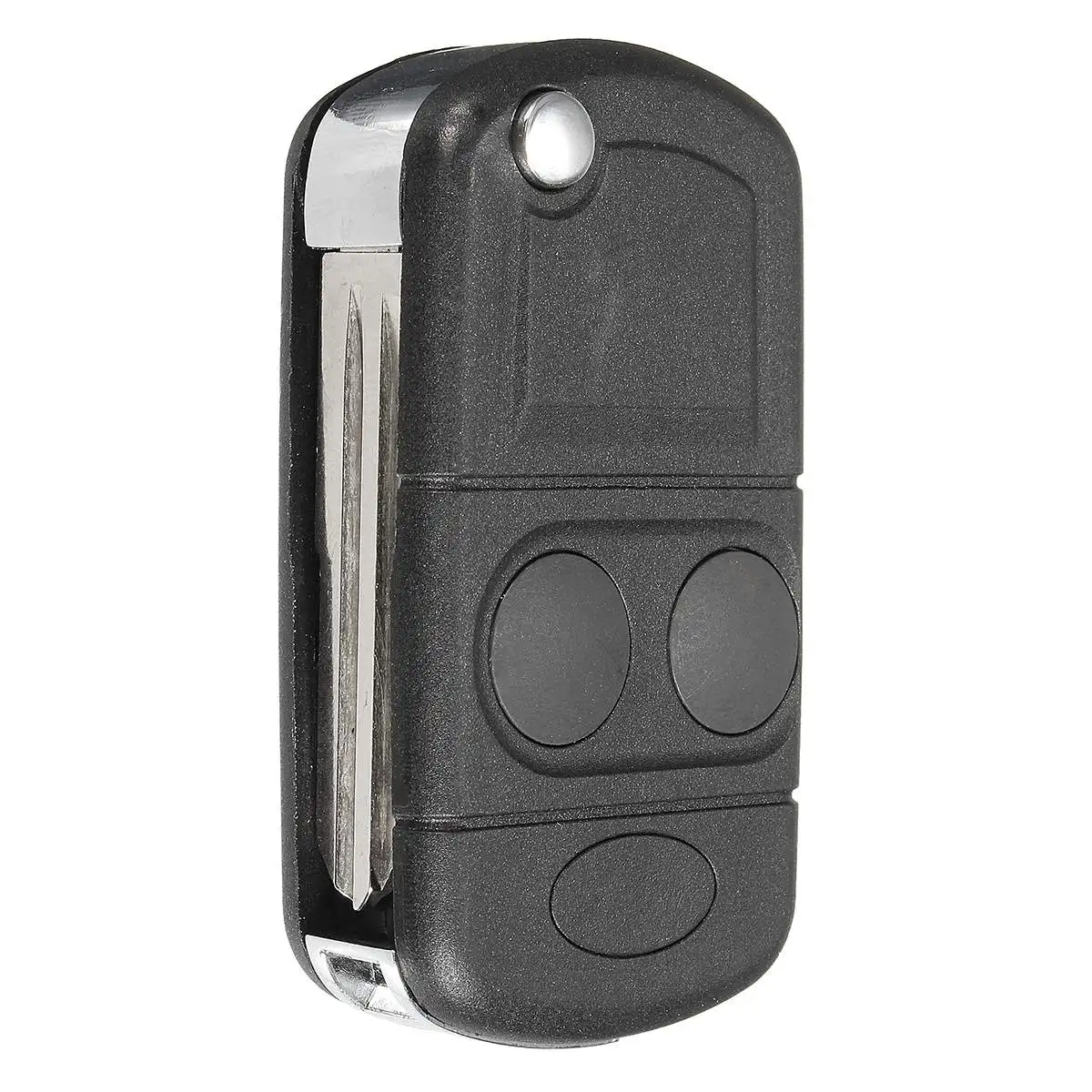 

1pcs/2pcs 2 Buttons Folding Flip Remote Key Fob Case Shell Replacement with Uncut Blade For Land Rover Discovery Freelander