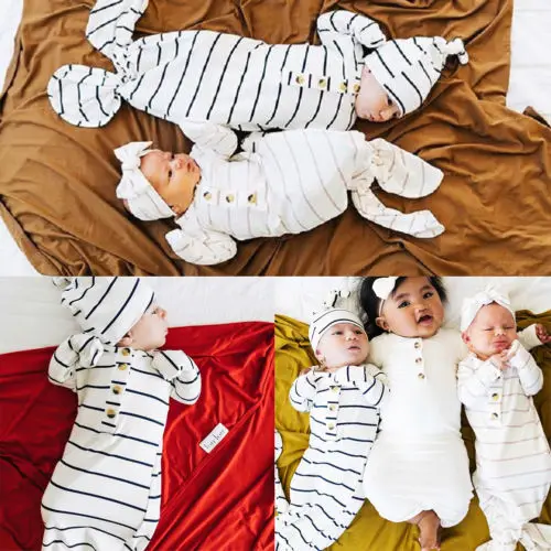 Комплект для новорожденных: Топ в полоску детская кроватка спальные спальный костюм; Обёрточная бумага Пеленальный Халат