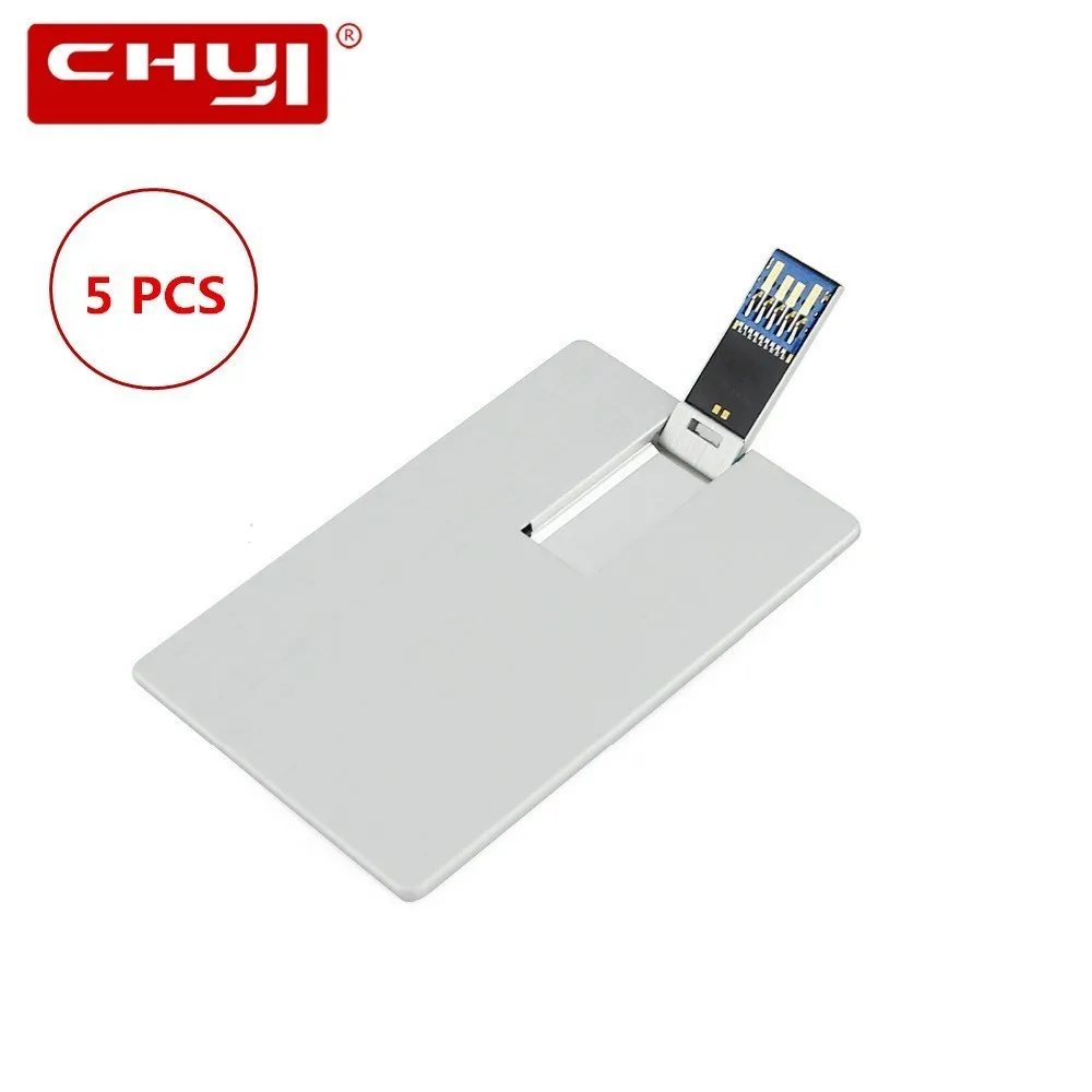 

5 PCS Bank Card USB Memory Stick Support Customize Logo Credit Cards USB 3.0 Flash Drive 32GB Pendrive 8GB 16GB 32GB U Disk