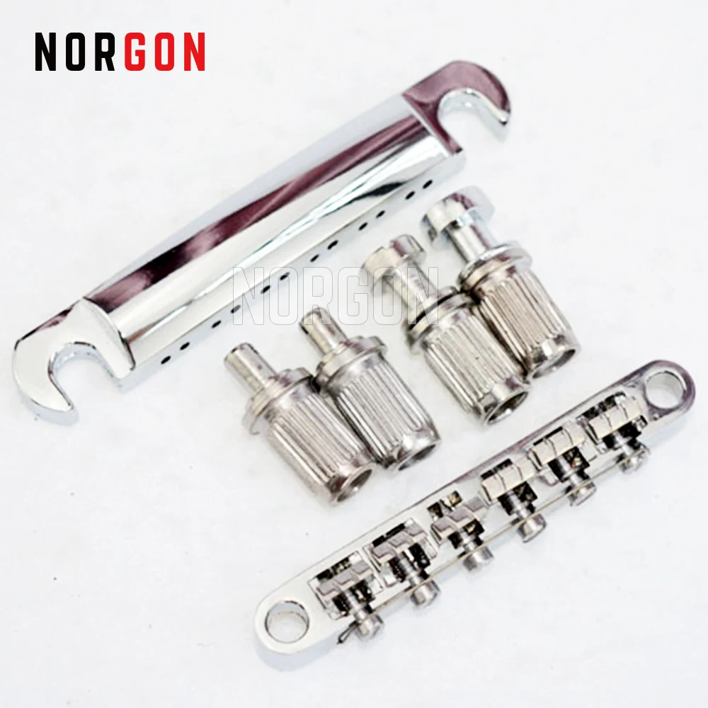 Norgon 12 Нижний порожек Tune O Matic Bridge для LP электрогитара гитара Запчасти и аксессуары