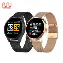 Newwear Q9 Smart Watch Men Women Waterproof HR Sensor Blood Pressure Monitor Fashion Fitness Tracker Smartwatch