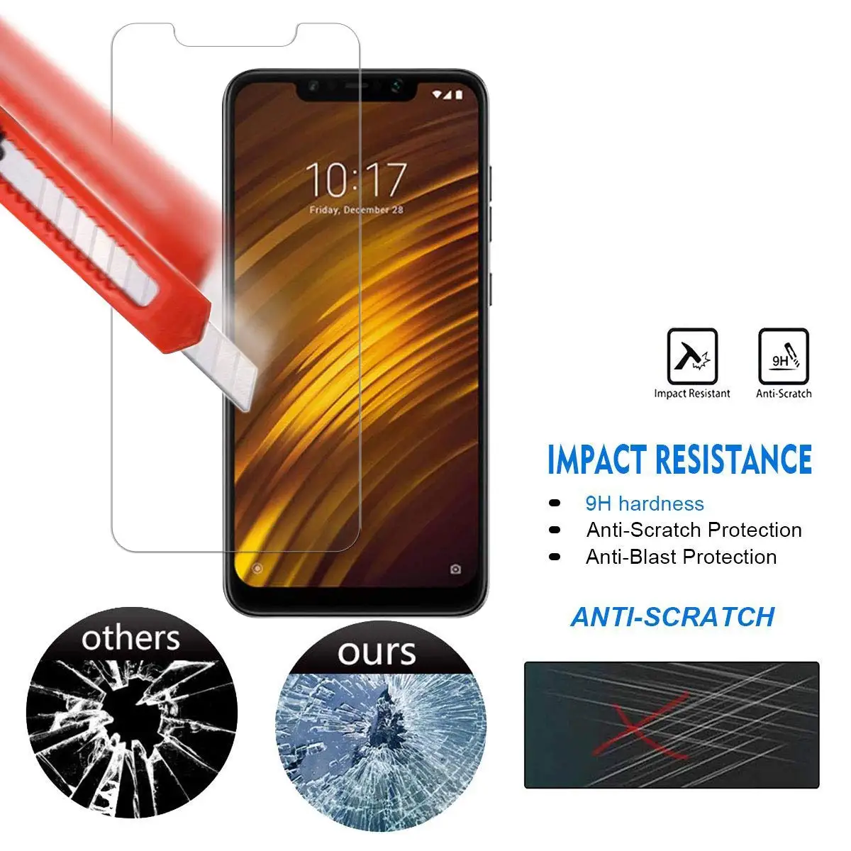

2PCS For Glass Xiaomi Redmi 6 Note 6 Pro Screen Protector Tempered Glass For Xiaomi 4X 5 5A Note 4 Mi 6 Protective Phone Film
