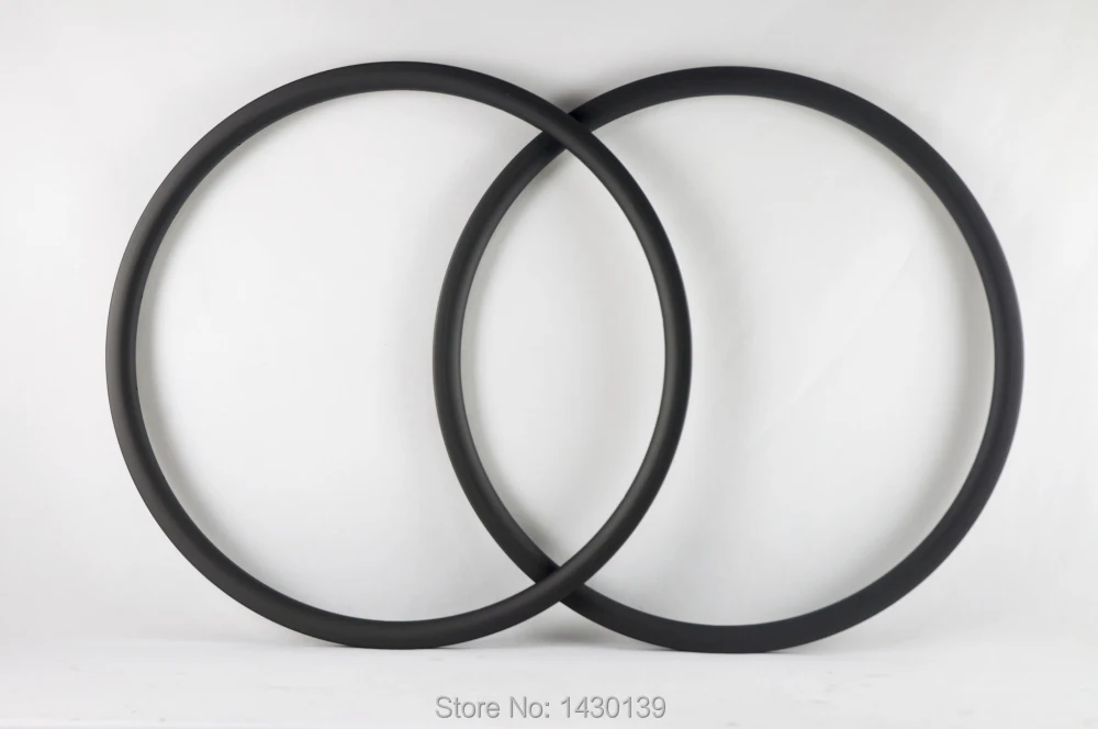 

2pcs New 700C 30mm clincher rims Road bike matt UD full carbon fibre bicycle wheels carbon rims light 25mm width Free shipping