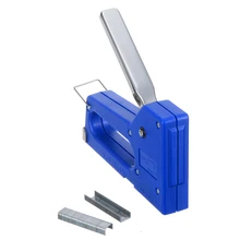 Mini Staple Nail Furniture Stapler Stapling Machine Kit with 100pcs 6mm Nails Door Hasp Staple for Hobby Art Craft pocket xiaomi lemo stapler nail storage stapler nail remaining quantity reminder cute stapling machine white