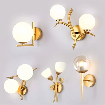 Modern LED Iron Wall Lamp Bedroom Bedside LED Wall Lights Learning Corridor Room Indoor Sconce Lamp Light Lighting Deco Fixtures modern wall lamp led wall lights bedroom dear wall sconce kids children baby room lamp light fixtures home lighting