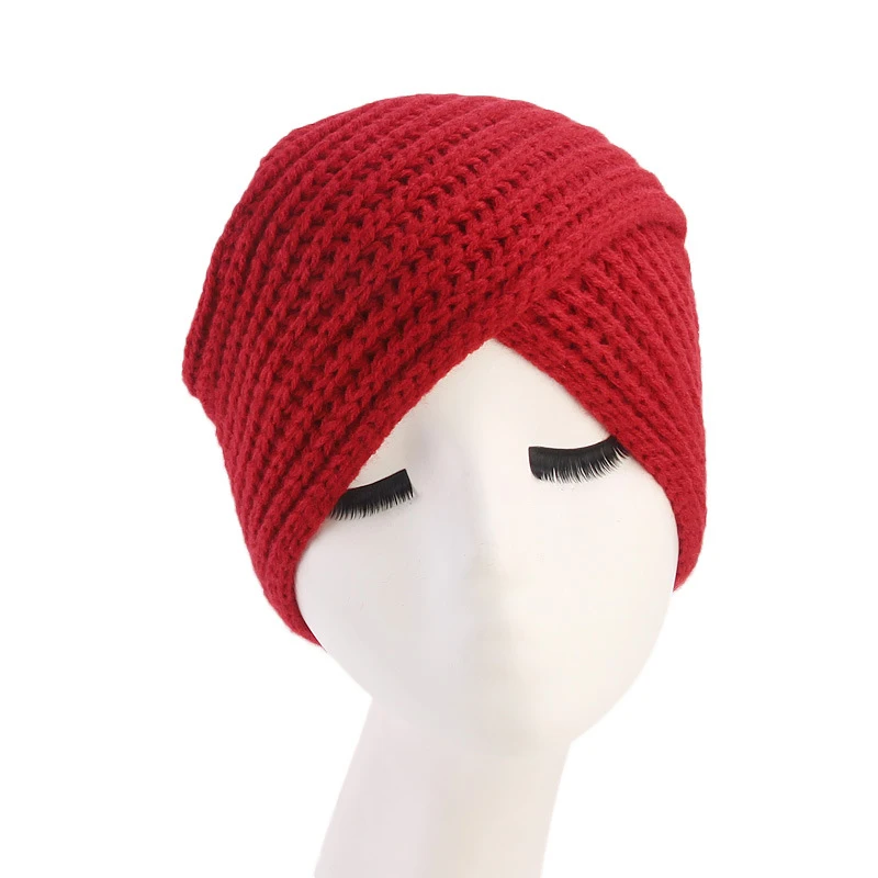 

Fashion Knitted Twist Winter Turban Hat Women Head Wrap Caps for Women Headwrap Hat Girls Croceht Beanies