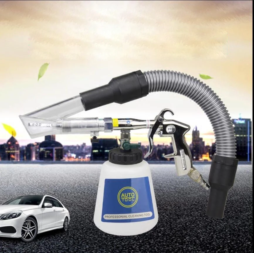 

BLACK Vacuuming Cleaning drying Gun vacuum auto cleaning 2 in 1 Car Tool Rotador Extraction System