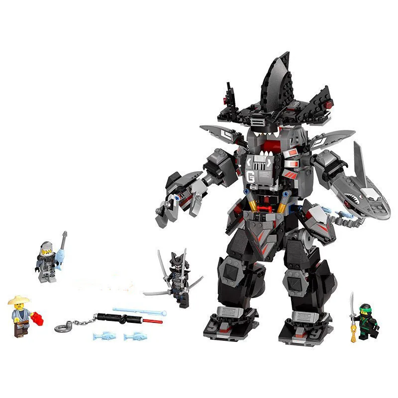 

WAZ Compatible Legoe Ninjagoes 70613 Lepin 06060 Ninjago Movie Garma Mecha Man Figure building blocks Bricks toys for children