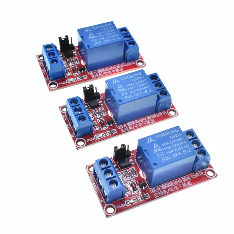 5V 12V 24V 1-Channel H/L Level Relay Module Optocoupler Trigger Relais Arduino 5V 12V 24V 1-Channel H/L Level Relay Module Optocoupler Trigger Relais Arduino
