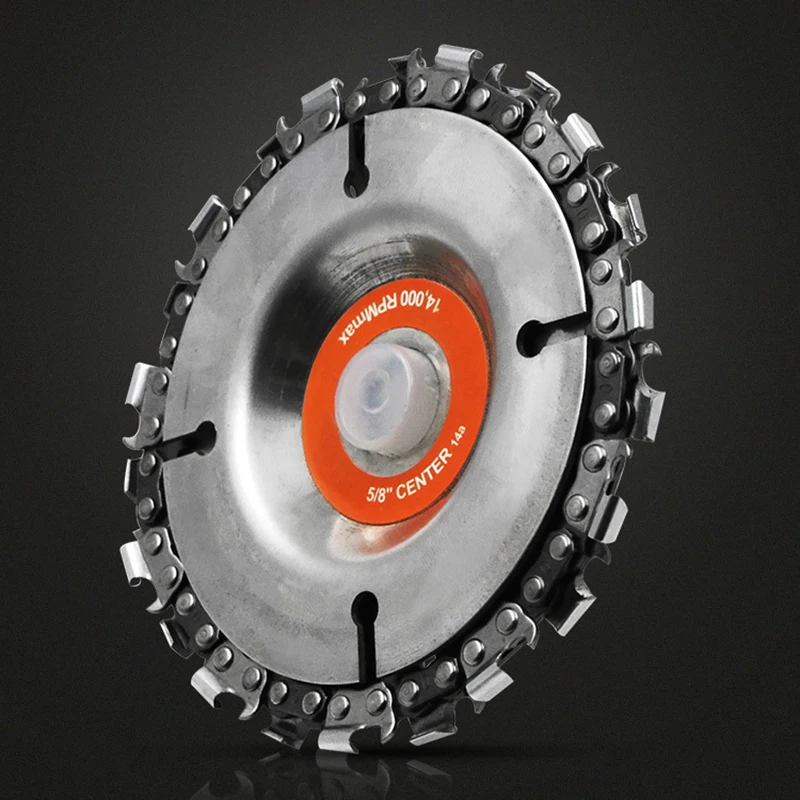 

4 Inch Grinder Disc and Chain 22 Tooth Fine Cut Chain Set for 100/115 Angle Grinders Chain saw Chainsaw Power Tool Accessories