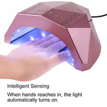 Nail Dryer LED UV 24W/48W Intelligent UV Nail Dryer Auto Timer Phototherapy Nail Gel Machine Manicure Nail Art Tools a