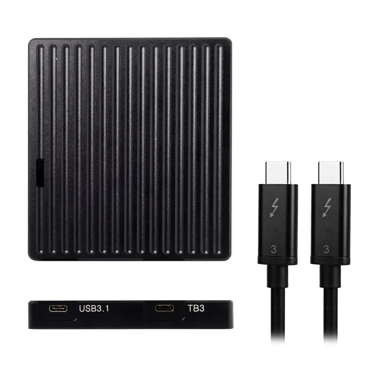 

USB3.1& Thunderbolt 3 Type-C & USB 3.0 2.0 to PCI Express PCI-E to NVME NGFF M-key SSD Cartridge Enclosure