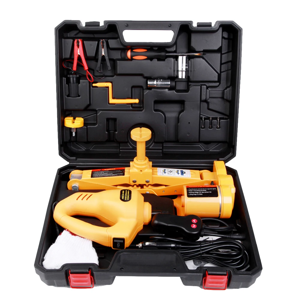 

12V Electric Scissor-type Jack Car Electric Jacks and Wrench Set Vehicle Electric Tire Remover Equipment Auto Repair Accessory