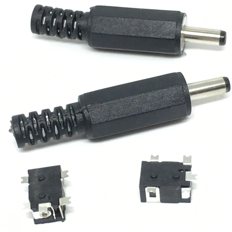 10 шт. зарядное гнездо постоянного тока Pin1.3* Plug3.5mm женский и мужской DC разъем питания 4Pin SMD PCB монтажный DC-092