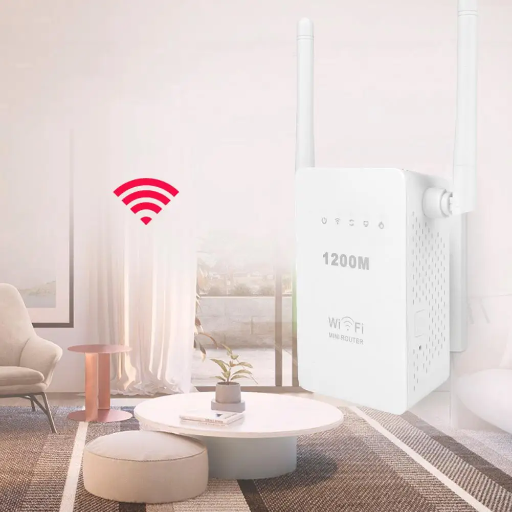 

Portable 2.4 GHz 1200 Mbps Wireless-N WIFI Router for Home/Travel EU Plug 100-240V