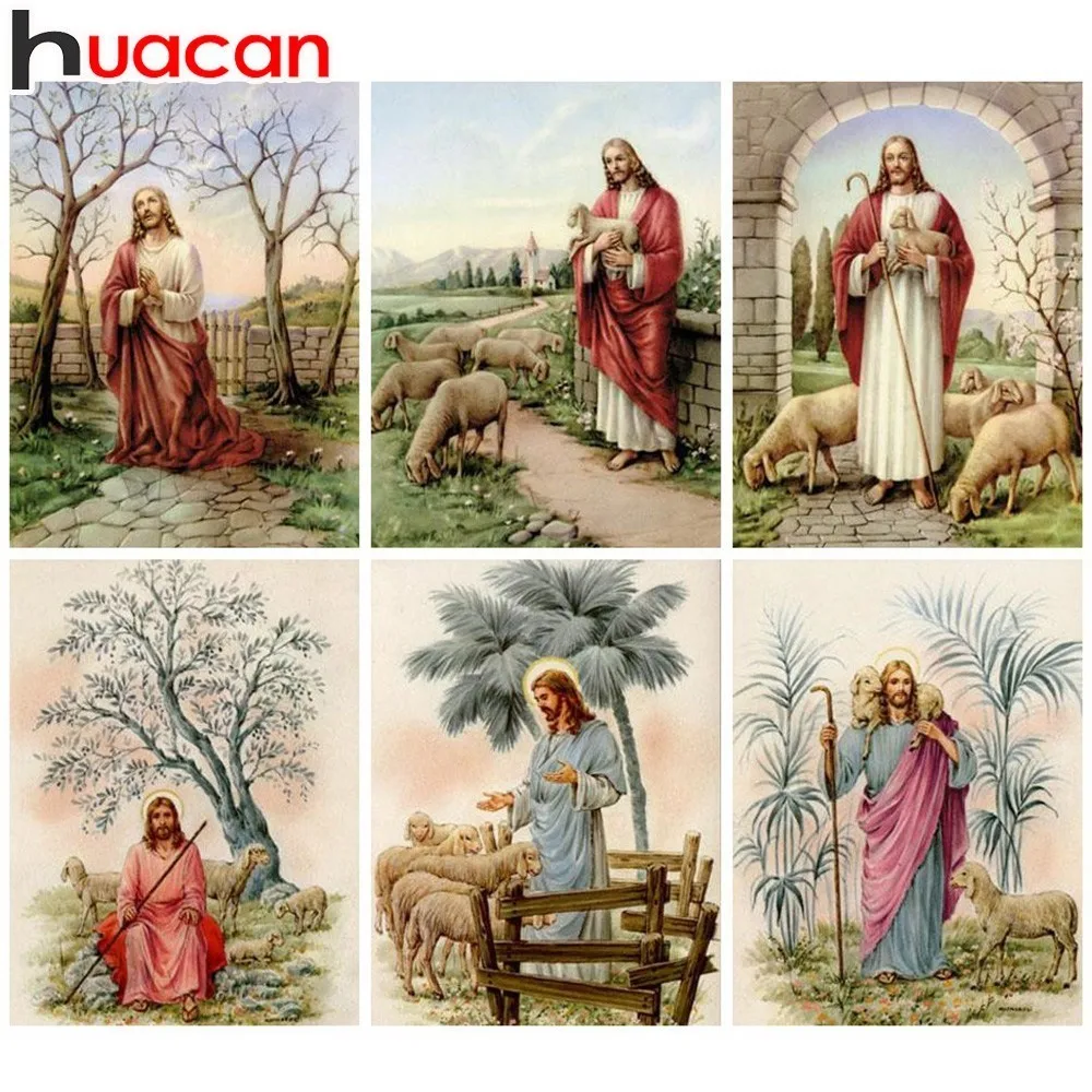 Алмазная живопись Huacan вышивка крестиком религия икона лидера мозаика для