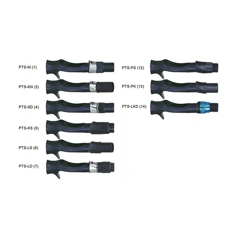 NooNRoo PTS#16 Reel Seat Bright Black Color DIY Reel Seat Repair fishing Rod Components 2PCS