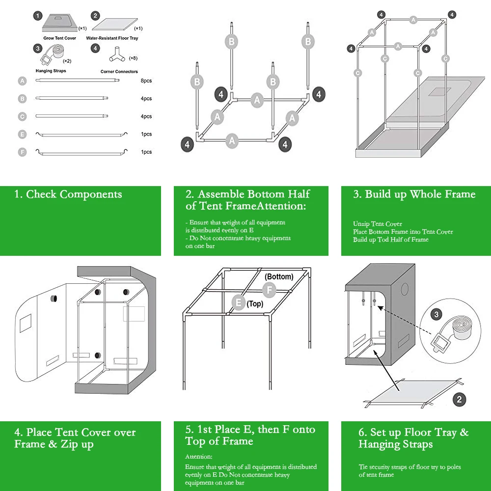 Гроу тент 50/60/80/100/120/150/240 см коробка для выращивания 600D Крытый расти номер для гидропонных парников и оранжереи, растений, тенты с освещением
