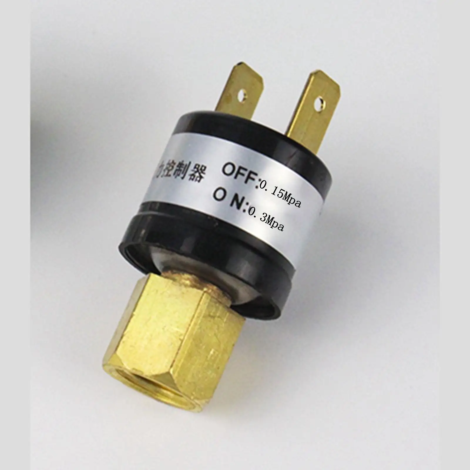 

1/4"BSP 0.15-0.3Mpa(OFF-ON ) Air Compressor Pressure Switch Thread Insert Type Cooler Refrigeration Parts