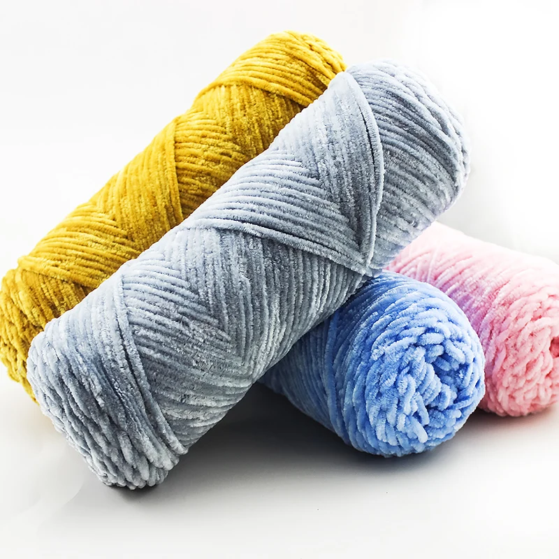 

100g/pc Chenille yarn Velvet yarn Soft protein Cashmere Yarn crochet knitting Yarn cotton baby DIY sweater scarf line