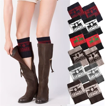 

Ladies Womens Knitted Knit Dance Leg Warmers Fashion Women Winter Warm Leg Warmers Knitted Scoks Crochet Long Boots Socks